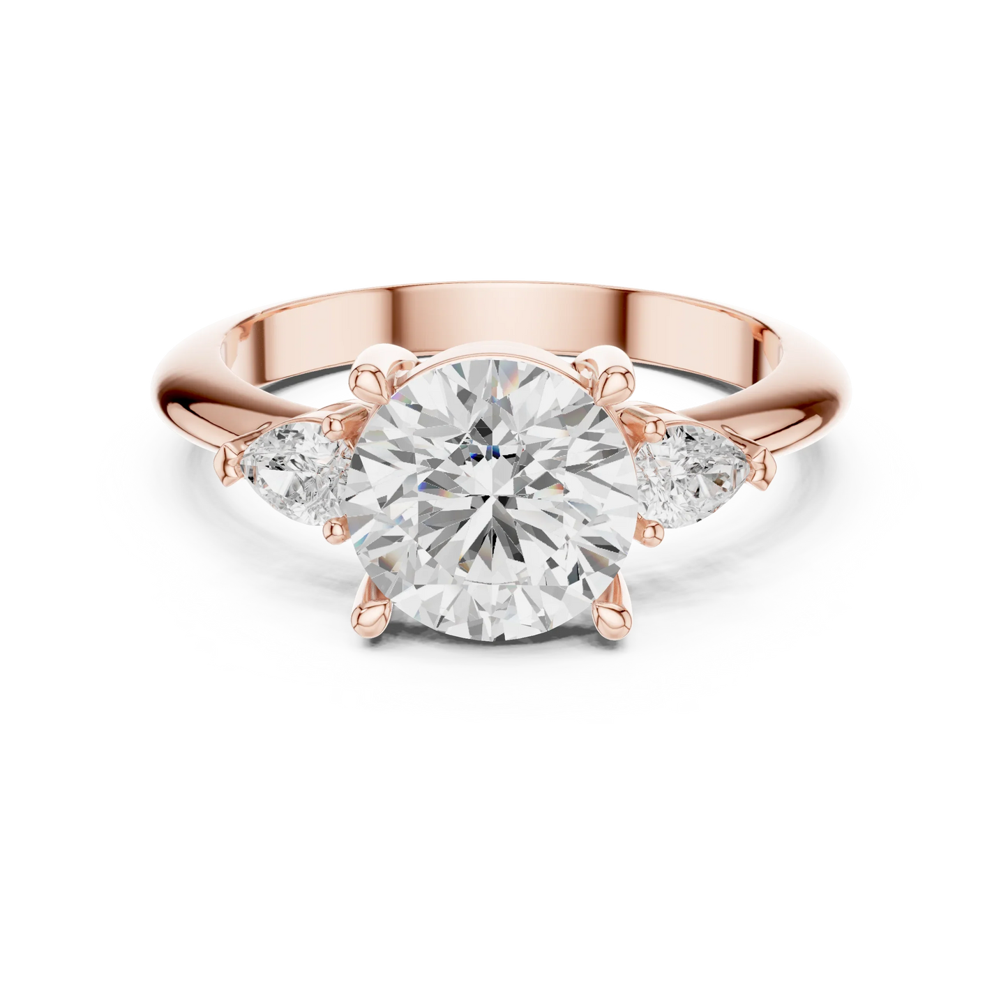 Heritage Classic Round Diamond Three-Stone Ring