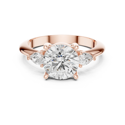 Heritage Classic Round Diamond Three-Stone Ring