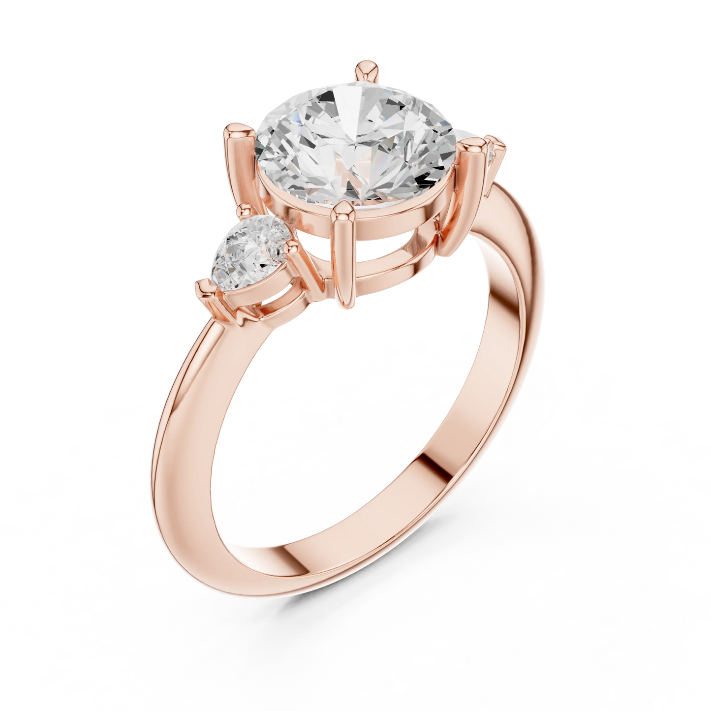 Heritage Classic Round Diamond Three-Stone Ring