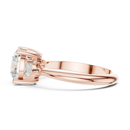 Heritage Classic Round Diamond Three-Stone Ring