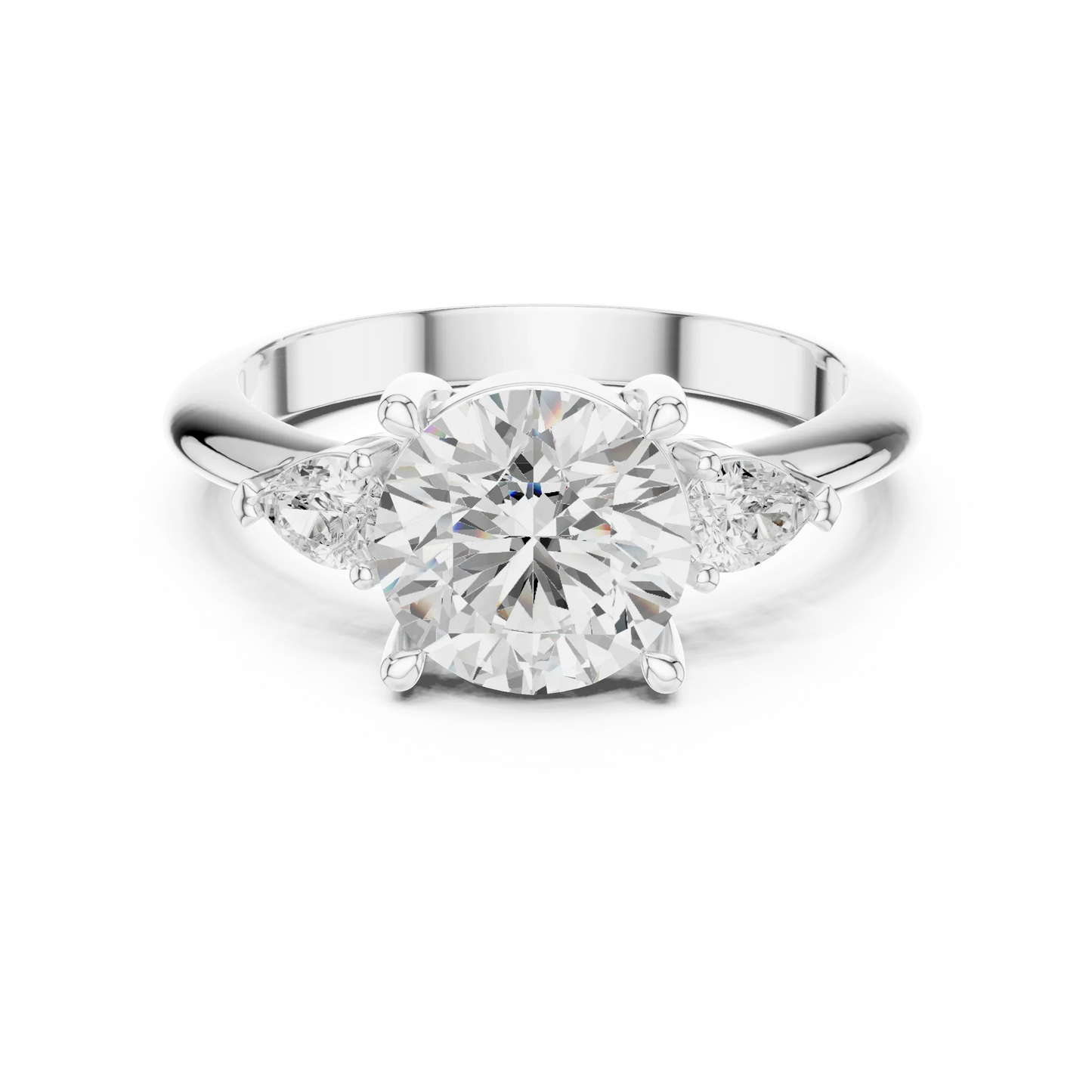 Heritage Classic Round Diamond Three-Stone Ring
