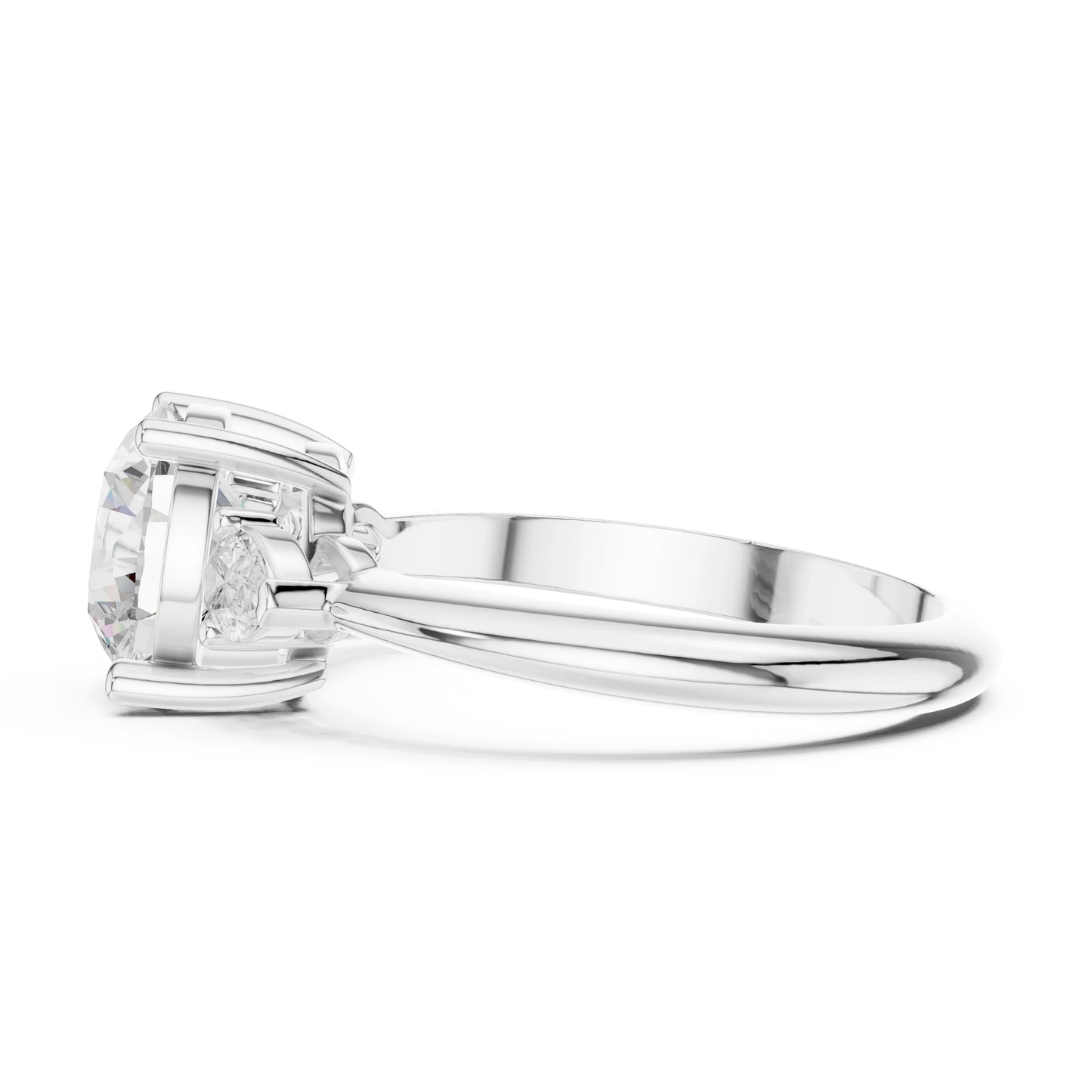 Heritage Classic Round Diamond Three-Stone Ring