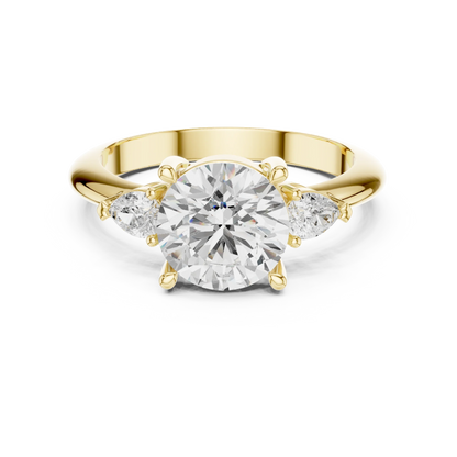 Heritage Classic Round Diamond Three-Stone Ring