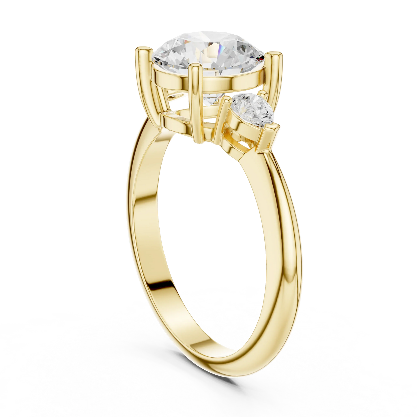 Heritage Classic Round Diamond Three-Stone Ring
