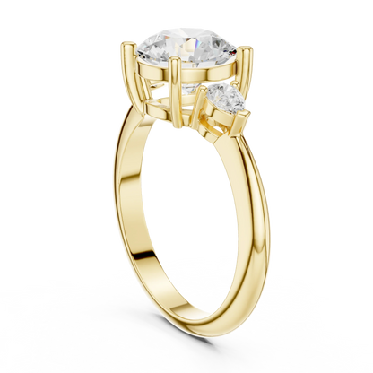 Heritage Classic Round Diamond Three-Stone Ring