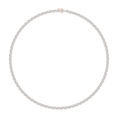 Marquise Cut Lab Grown Diamond Tennis Necklace