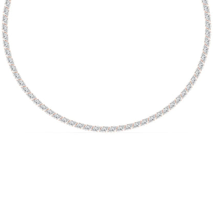 Marquise Cut Lab Grown Diamond Tennis Necklace