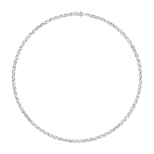Marquise Cut Lab Grown Diamond Tennis Necklace