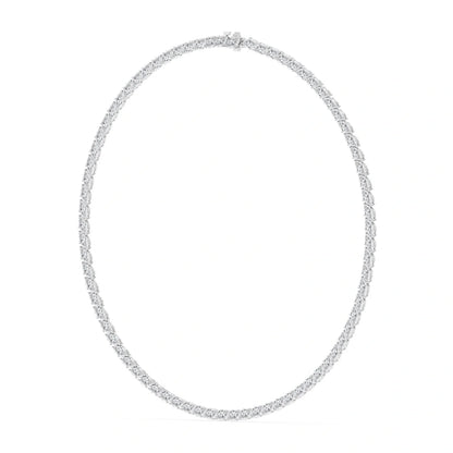 Marquise Cut Lab Grown Diamond Tennis Necklace