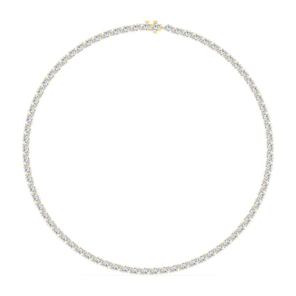 Marquise Cut Lab Grown Diamond Tennis Necklace