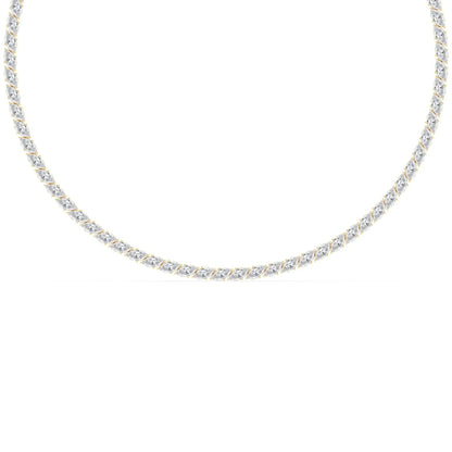 Marquise Cut Lab Grown Diamond Tennis Necklace