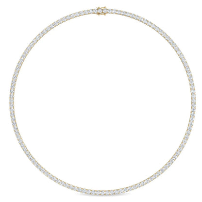 Round Cut Lab Grown Diamond Tennis Necklace