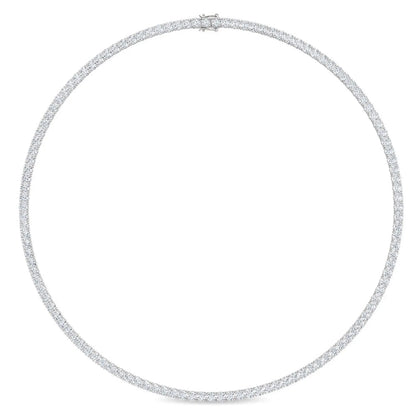 Round Cut Lab Grown Diamond Tennis Necklace