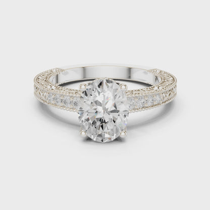 Oval Vintage Filigree Ring