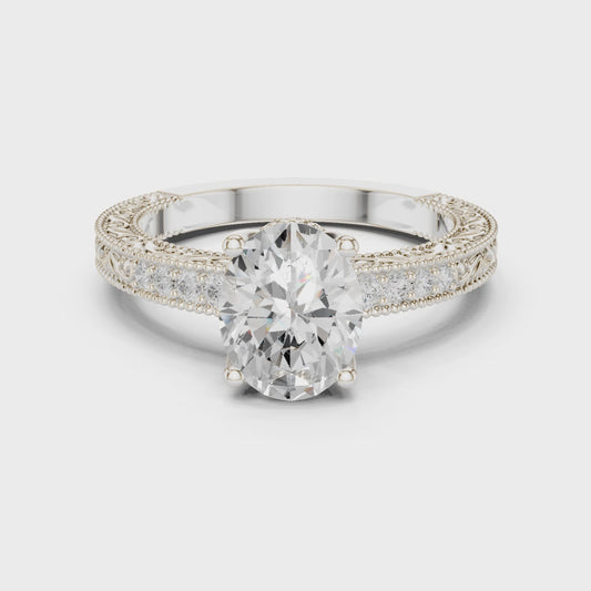 Oval Vintage Filigree Ring