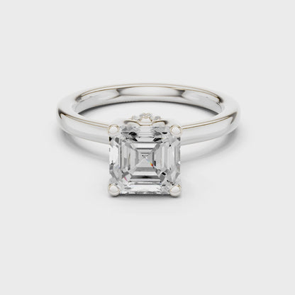 Octavia Elysian Asscher Diamond Ring