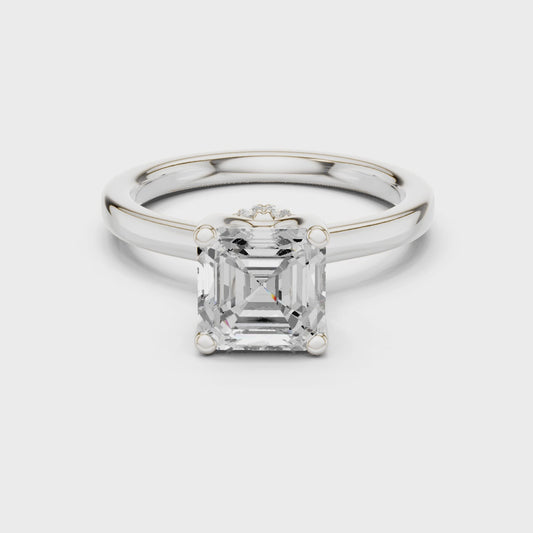Octavia Elysian Asscher Diamond Ring