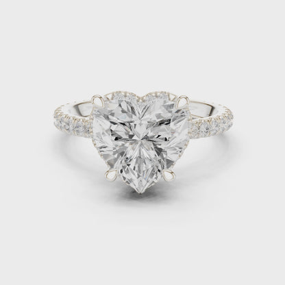Reid Romance Heart Solitaire Diamond Ring