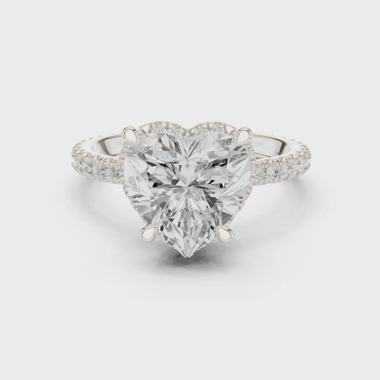 Reid Romance Heart Solitaire Diamond Ring