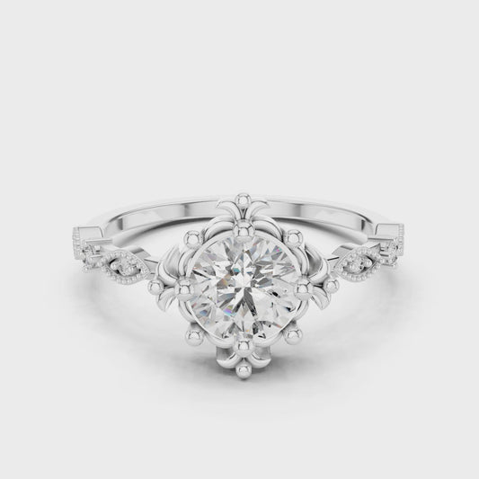 Regal Fleur Lab-Grown Diamond Ring