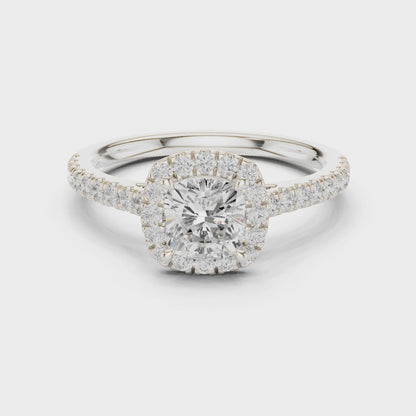 Cushion Halo Ring