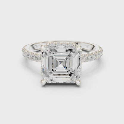 Pace Royal Halo Asscher Diamond Ring