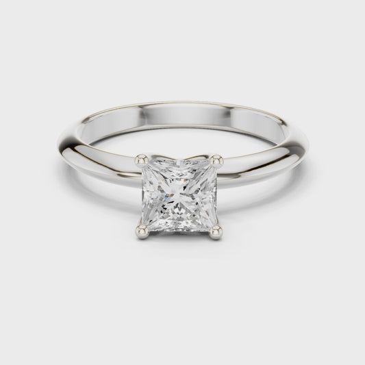 Danica Princess-Cut Solitaire Diamond Ring