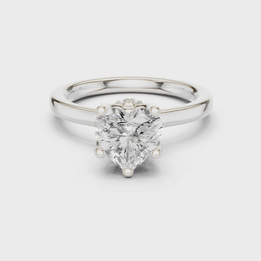 Calla Aurelia Heart Diamond Ring
