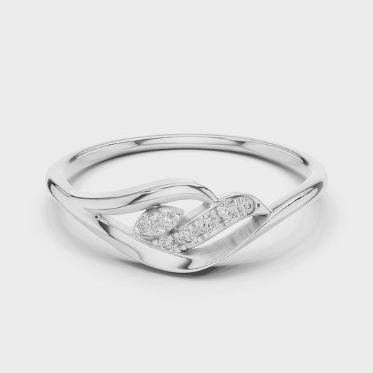 Flowing Harmony Lab-Grown Diamond Ring