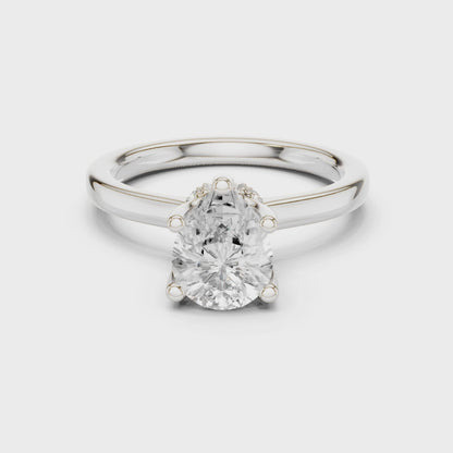Selene Aurelia Pear Diamond Ring