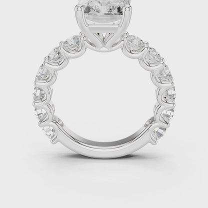 Quinn Eternal Sparkle Radiant Pavé Diamond Ring
