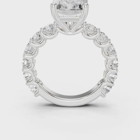 Quinn Eternal Sparkle Radiant Pavé Diamond Ring