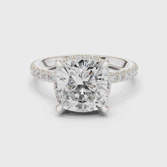 Penn Luminous Oval Solitaire Diamond Ring
