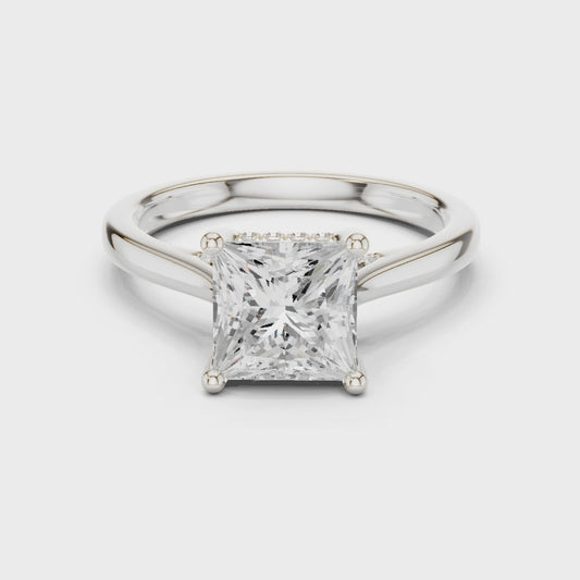 Sadie Aurora Split Shank Princess Diamond Ring