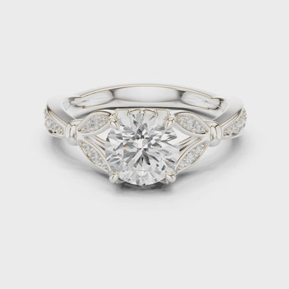 Haze Eternal Bloom Round Diamond Ring