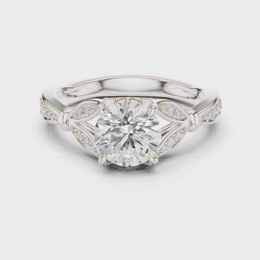 Haze Eternal Bloom Round Diamond Ring