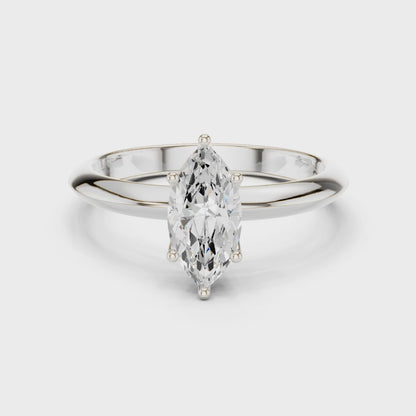 Solene Marquise-Cut Solitaire Diamond Ring