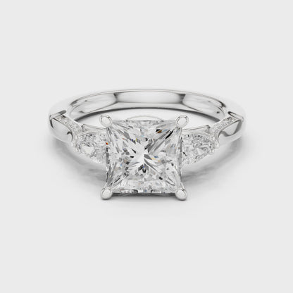 Grant Trinity Crown Princess Diamond Ring
