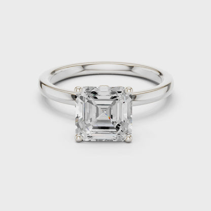 Lora Classic Asscher Diamond Ring