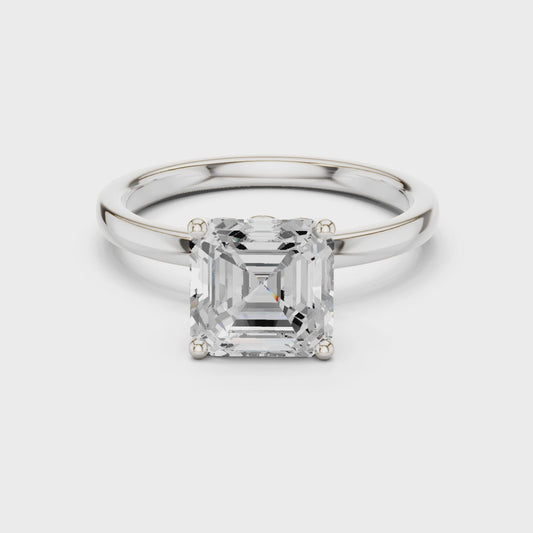 Lora Classic Asscher Diamond Ring