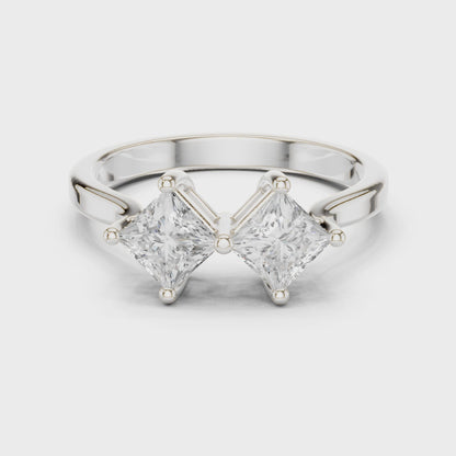 Astra Twin Princess Diamond Ring