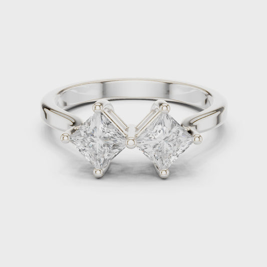 Astra Twin Princess Diamond Ring