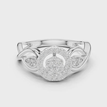 Radiant Halo Knot Lab-Grown Diamond Ring