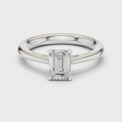 Emerald Solitaire Ring