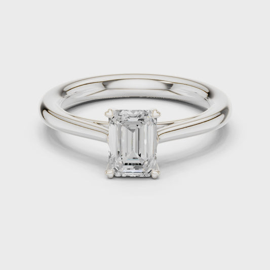Emerald Solitaire Ring
