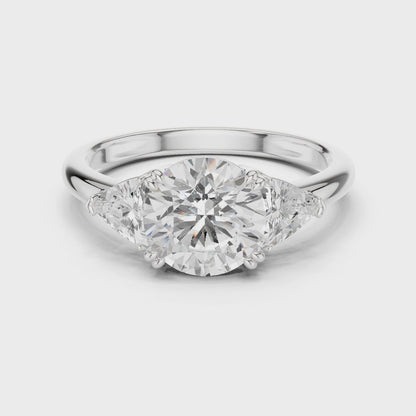 Montgomery Classic Round Three-Stone Diamond Ring