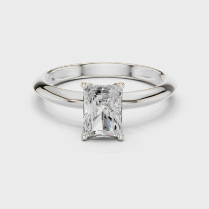 Kenzo Radiant-Cut Solitaire Diamond Ring