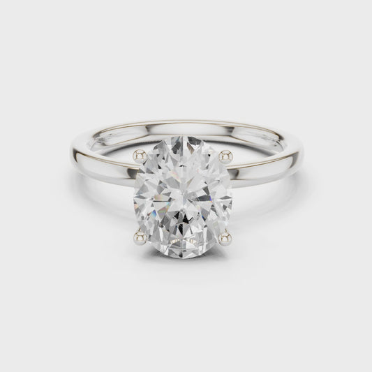 Paige Aurora Classic Oval Diamond Ring
