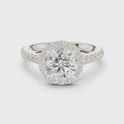 Owen Classic Halo Round Diamond Ring