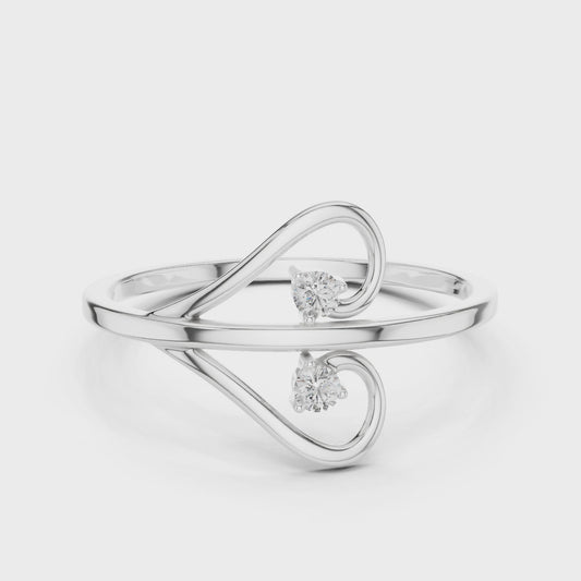 Twist Solitaire Lab-Grown Diamond Ring
